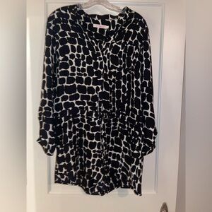 Alice & Trixie Black and White Long Sleeve Dress